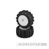 Animal - green compound - pre-mounted, white wheels (Fits - Losi Mini-T 2.0 | Mini-B rear)
