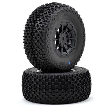 Choppers - blue compound - black Hazard 12mm wheel - (Losi SCT-E, 22 SCT pre-mounted) 