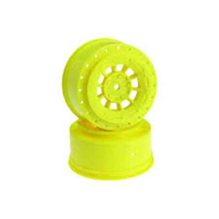 Hazard - SC6 +3mm wider off-set - 12mm hex wheel - 2pc. - (yellow)