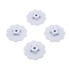 Hazard - SC10.2 / SC10 4x4 - wheel dish - 4pc. - (white) - fits 3344 wheel