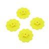 Hazard - SC10.2 / SC10 4x4 - wheel dish - 4pc. - (yellow) - fits 3344 wheel