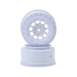 Hazard - Losi Ten SCT-E, Ten SCT-Nitro and 22 SCT wheel - white - 2pc. 