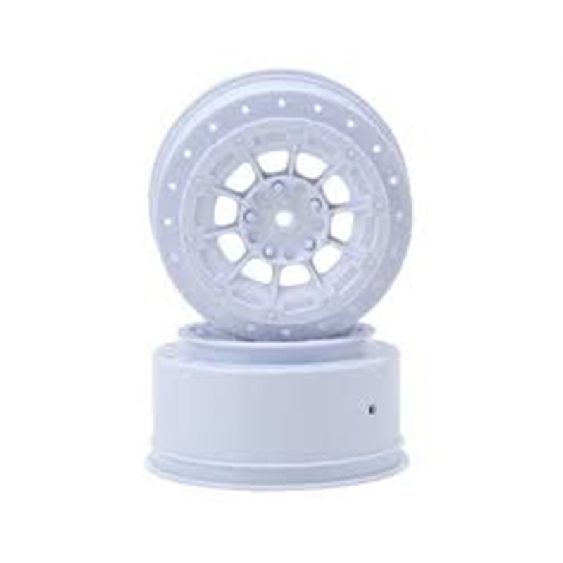 Hazard - Losi Ten SCT-E, Ten SCT-Nitro and 22 SCT wheel - white - 2pc. 