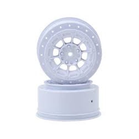 Hazard - Losi Ten SCT-E, Ten SCT-Nitro and 22 SCT wheel - white - 2pc. 