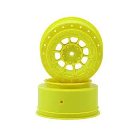 Hazard - Losi Ten SCT-E, Ten SCT-Nitro and 22 SCT wheel - yellow - 2pc. 