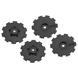 Hazard - Losi SCT-E, 22 SCT wheel dish - 4pc. (black) - fits 3352 wheel