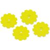 Hazard - Losi SCT-E, 22 SCT wheel dish - 4pc. (yellow) - fits 3352 wheel