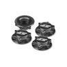 JConcepts - Fin, 1/8th serrated light-weight wheel nut (fine thread) - closed end - black