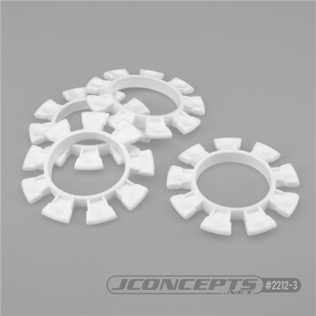 JConcepts - Satellite tire gluing rubber bands - white - fits 1/10th, SCT and 1/8th buggy