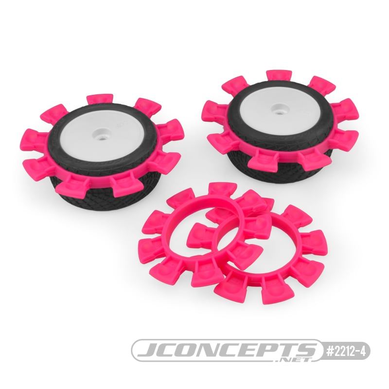 JConcepts - Satellite tire gluing rubber bands - pink - fits 1/10th, SCT and 1/8th buggy