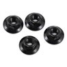 JConcepts - 4mm large flange serrated locknut - black (fits, B6, B5, TLR, Xray, Serpent, Kyosho)