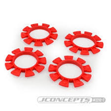 JConcepts - Satellite tire gluing rubber bands - red - fits 1/10th, SCT and 1/8th buggy