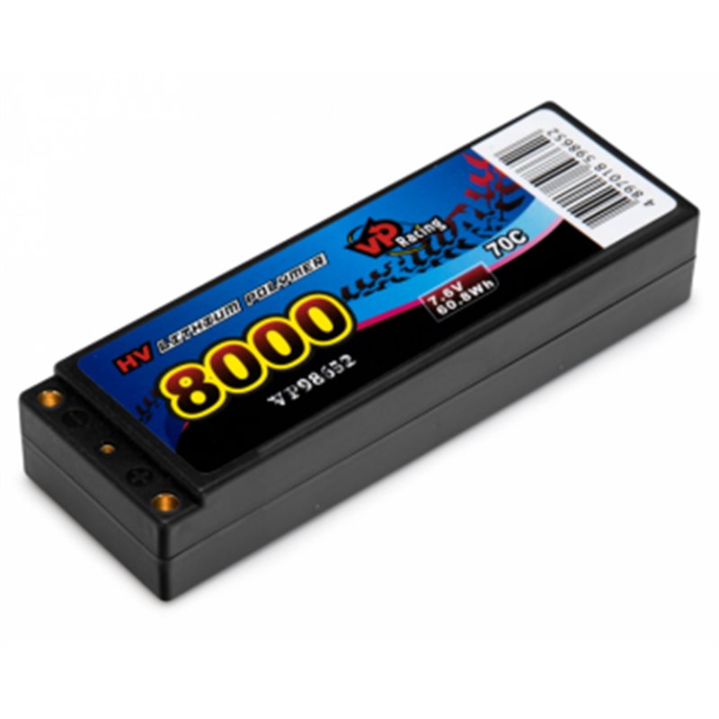 Li-Po Batteri 2S 7,6V 8000mAh 70C EFRA2019