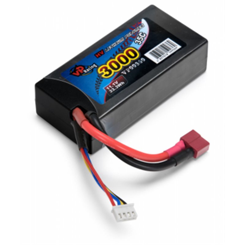 Li-Po Batteri 3S 11,1V 3000mAh 35C Hard T-Kontakt