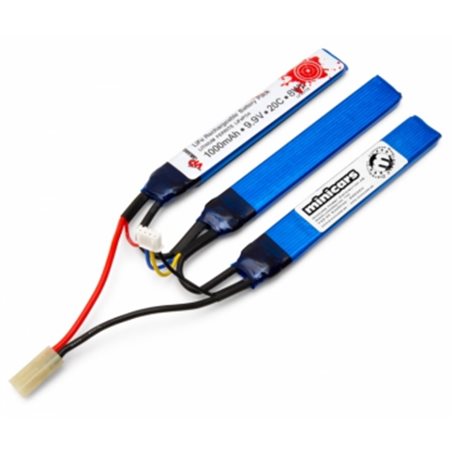 Li-Fe Batteri 3S 9,9V 1000mAh 20C Split Airsoft*