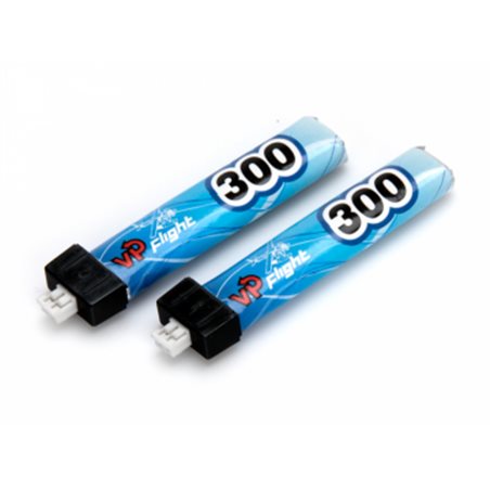 Li-Po Batteri 1S 3,8V 300mAh 30C JST-PH 2.0mm 2-Pack* SALE