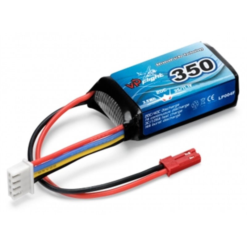 Li-Po Batteri 3S 11,1V  350mAh 20C BEC-Kontakt