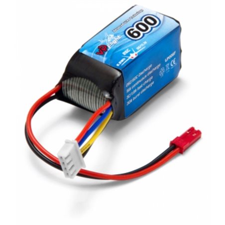 Li-Po Batteri 3S 11,1V  600mAh 20C JST-RCY (BEC)