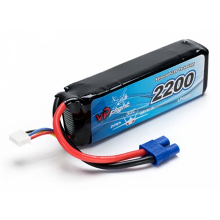 Li-Po Batteri 3S 11,1V 2200mAh 30C EC3-Kontakt