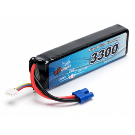 Li-Po Batteri 3S 11,1V 3300mAh 30C EC3-Kontakt