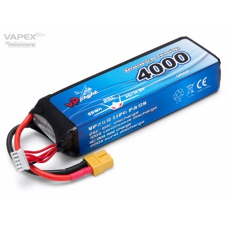 Li-Po Batteri 4S 14,8V 4000mAh 25C XT60-Kontakt