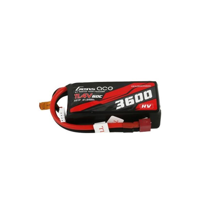 Gens ace Crawler LiPo 3S 11.4V-3600-60C(Deans) 89x42x26mm 218g