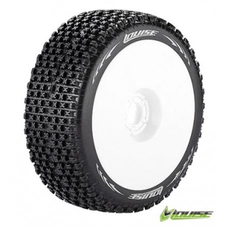 Däck &amp, Fälg B-PIRATE 1/8 Buggy Soft Vit (2)