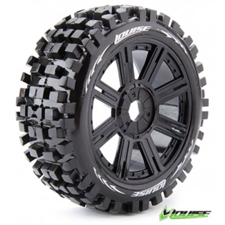 Däck &amp, Fälg B-ULLDOZE 1/8 Buggy Sport (2)*