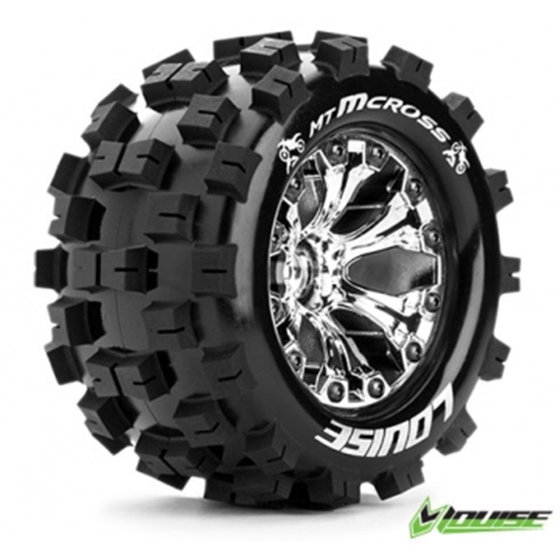 Däck &amp, Fälg MT-MCROSS 2,8" Krom 1/2-Offset (2)*
