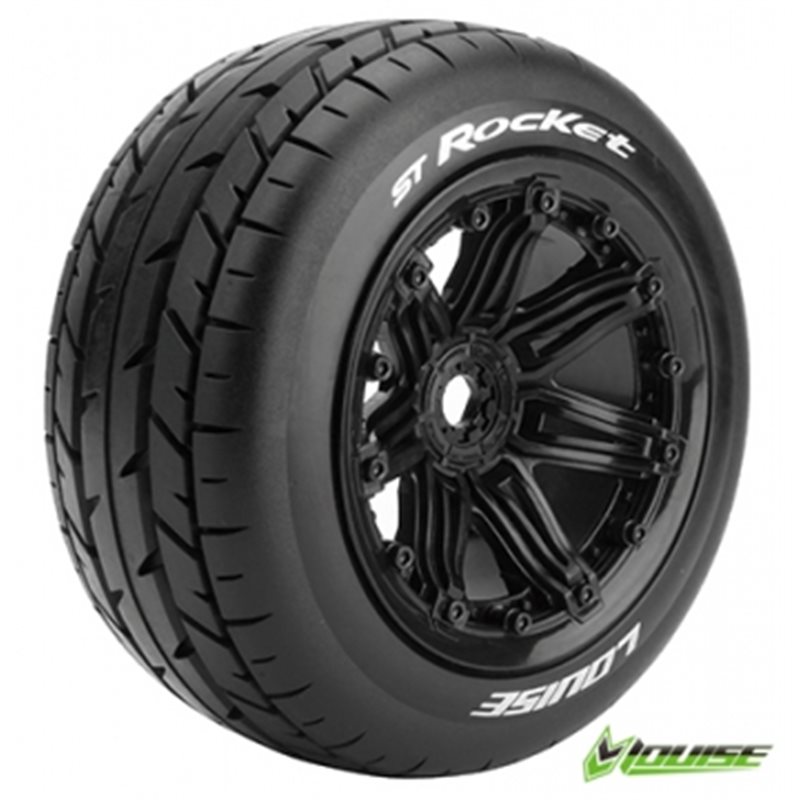 Däck &amp, Fälg ST-ROCKET 1/8 Truck (Beadlock) Svart (2)