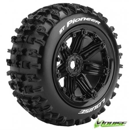 Däck &amp, Fälg ST-PIONEER 1/8 Truck (Beadlock) Svart (2)