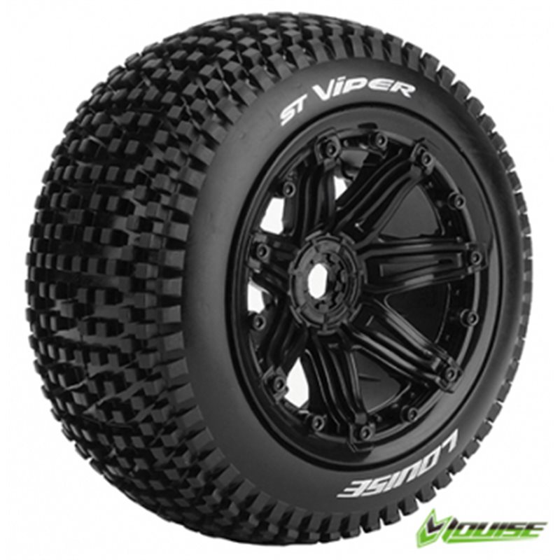 Däck &amp, Fälg ST-VIPER 1/8 Truck (Beadlock) Svart (2)