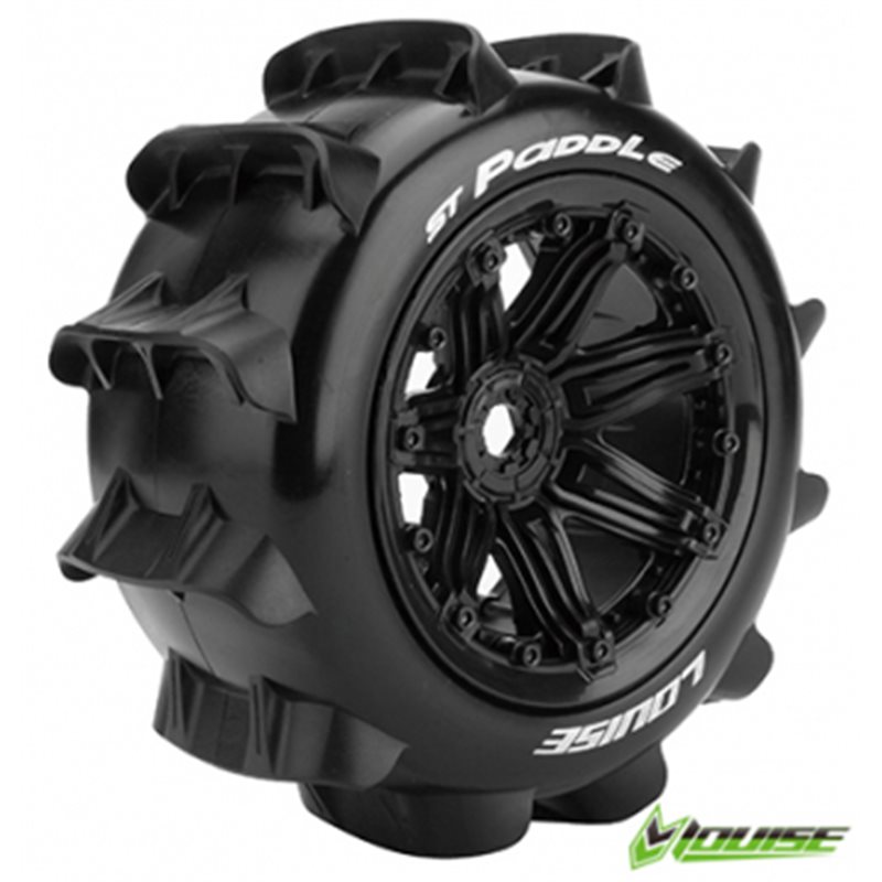 Däck &amp, Fälg ST-PADDLE 1/8 Truck (Beadlock) Svart (2)