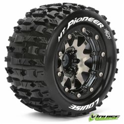 Däck &amp, Fälg MT-PIONEER 1/10 Sv.krom Beadlock (1/2) Soft MFT