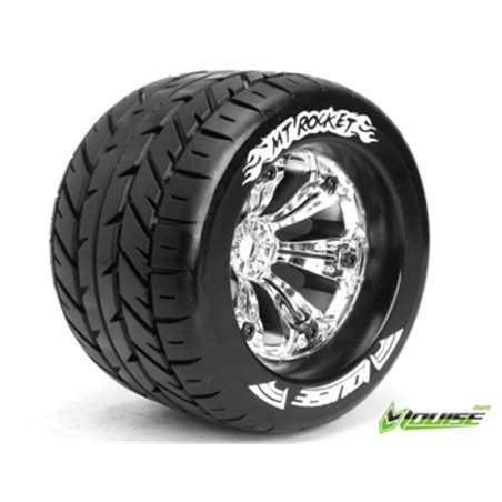 Däck &amp, Fälg MT-ROCKET 3,8" Krom 1/2-Offset (2)*