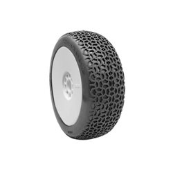 AKA Scribble 1:8 Buggy Tyre S-Soft Longwear on white Evo Wheel (2)