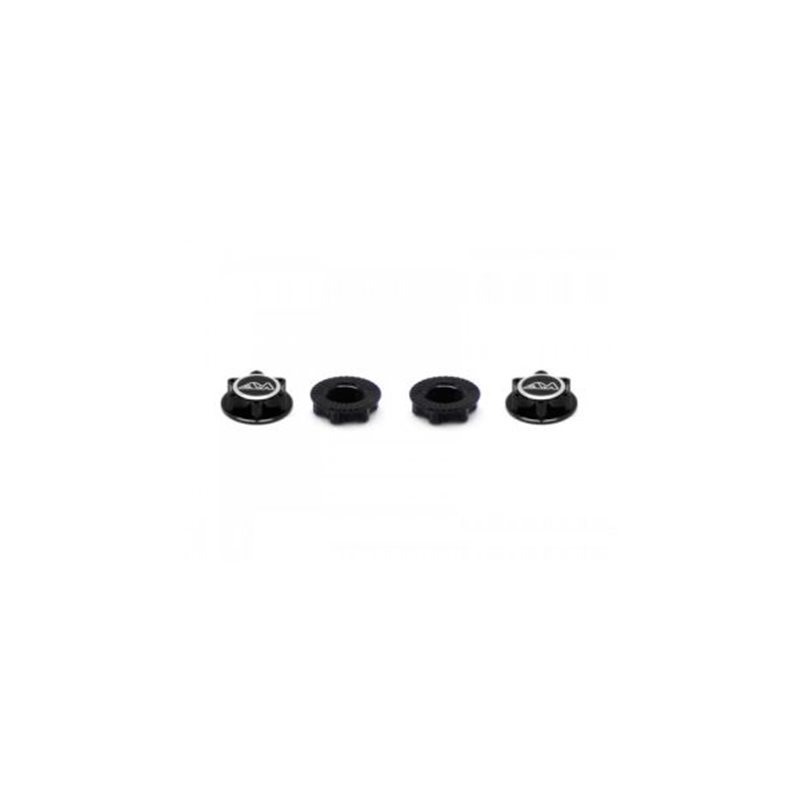 WHEEL NUT CLOSED END LIGHWEIGHT 1/8 BLACK