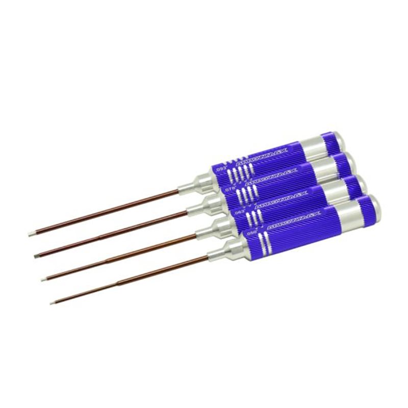 ALLEN WRENCH SET .050, .063, .078, .093 X 120MM  4PCES