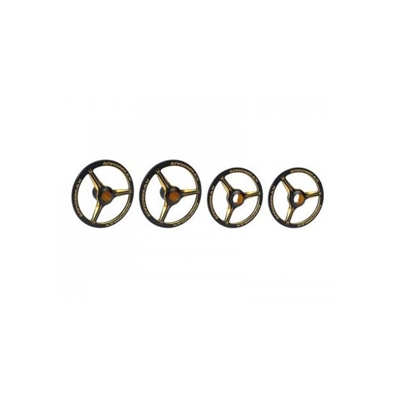 Alu Set-Up Wheel For 1/8 On-Road Cars Black Golden (4)