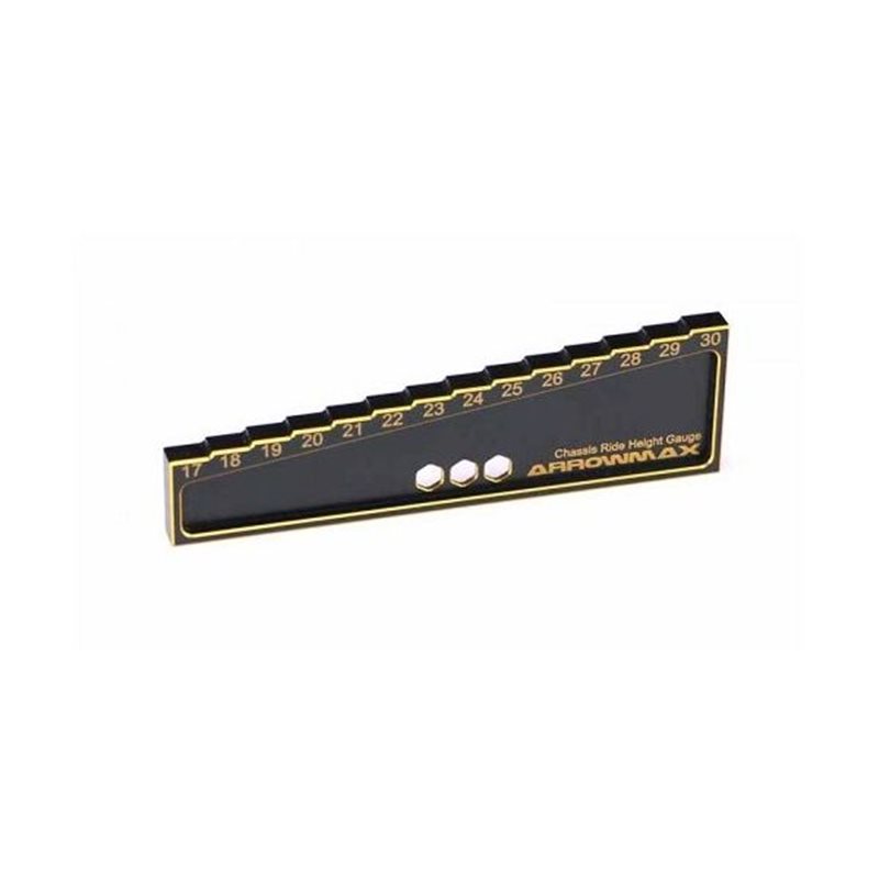 CHASSIS RIDE HEIGHT GAUGE  FOR 1:8 OFFROAD (30MM) BLACK GOLDEN