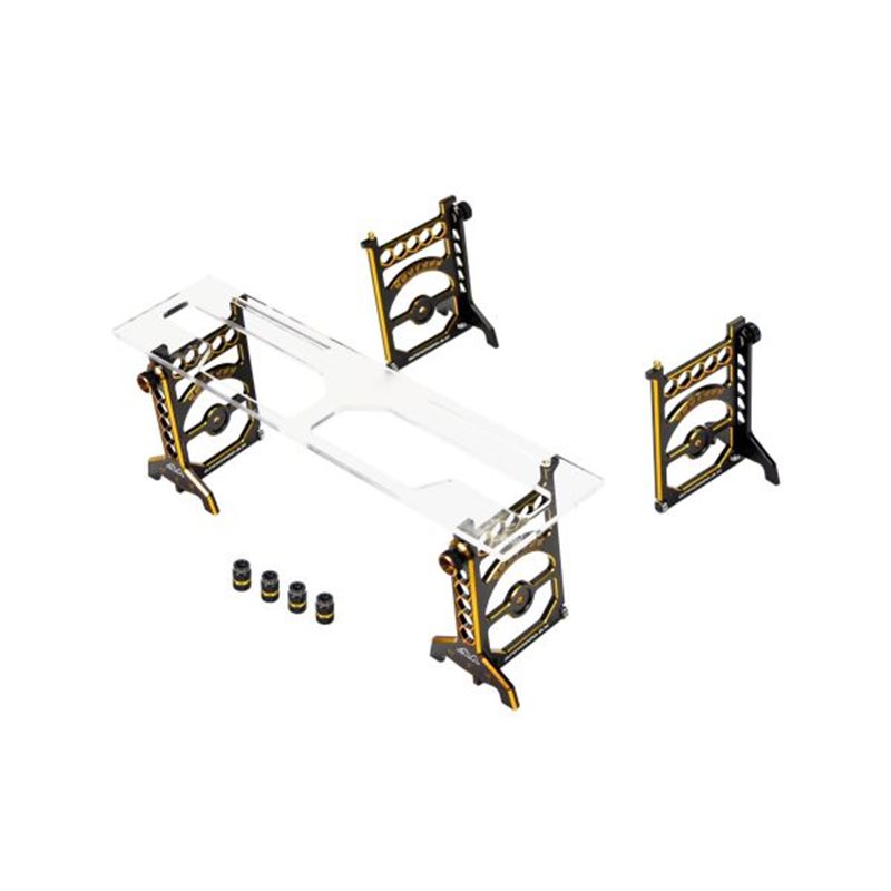 SET-UP SYSTEM 1/10 TOURING CARS WITH BAG BLACK GOLDEN LIMITED EDITION