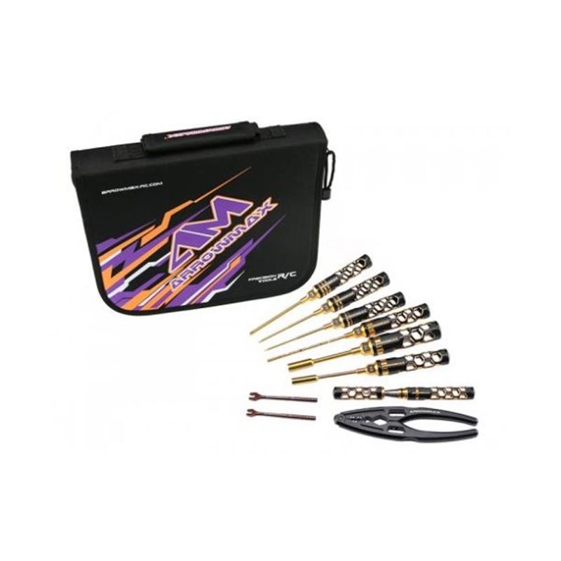 TOOL SET 1/10 TOURING BLACK GOLDEN