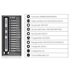 SES Mini Electric Screwdriver With Alu Case (28 in 1) Space Gray