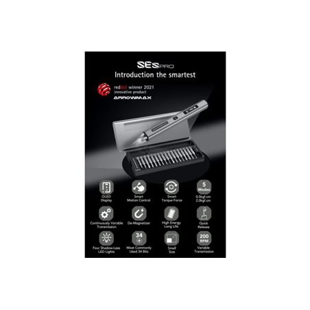 SES Pro Smart Motion Control  Electric Screwdriver  With Alu Case (34