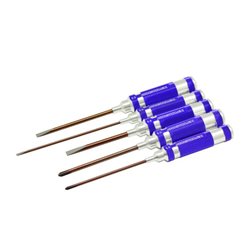PHILLIPS SCREWDRIVER SET 3.5 5.0 & 5.8 X 120MM + FLAT HEAD SCREWDRIVE