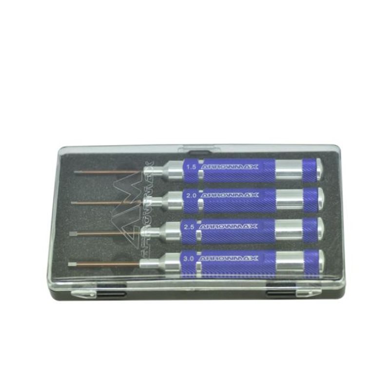 MINI TOOL SET 4 PIECES WITH PLASTIC CASE
