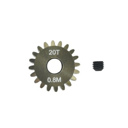 Pinion Gear 0.8M  20T (7075 Hard)