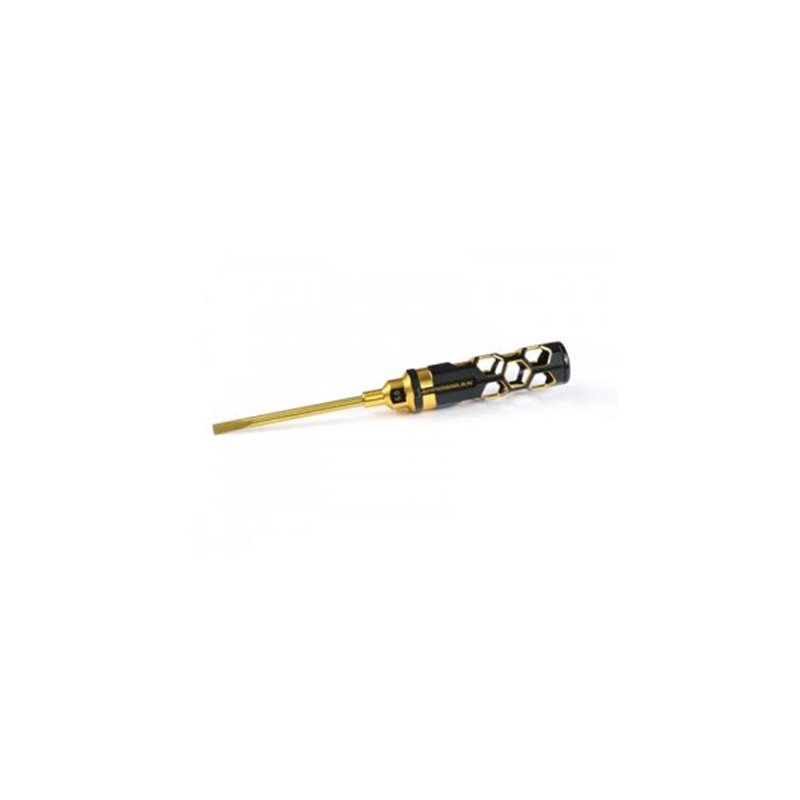 FLAT HEAD SCREWDRIVER 5.0 X 100MM BLACK GOLDEN