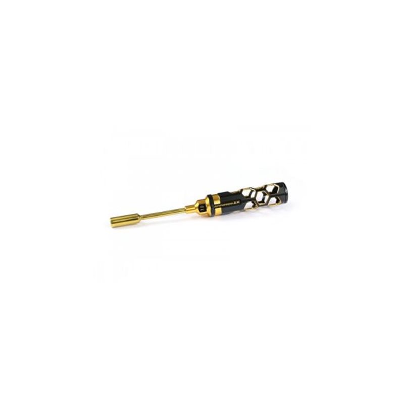 NUT DRIVER 7.0 X 100MM BLACK GOLDEN