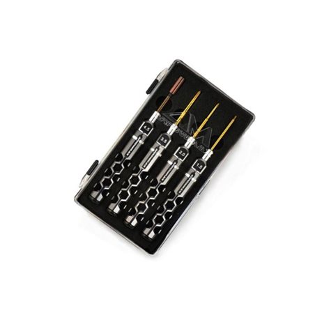 MINI HONEYCOMB TOOLSET 4 PIECES WITH PLASTIC CASE